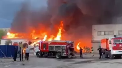 Склад со строительными материалами загорелся в Актобе