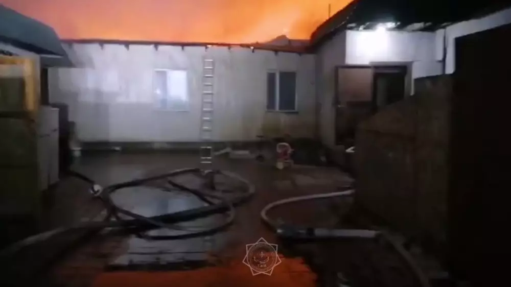 Общежитие загорелось в Астане