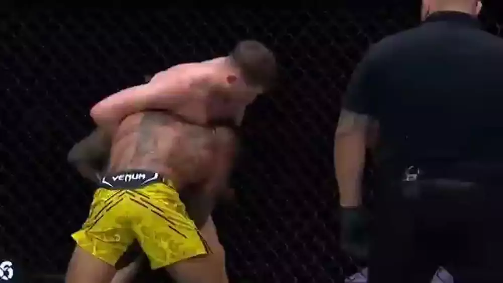 Поединок UFC остановили из-за жуткой травмы бойца: видео