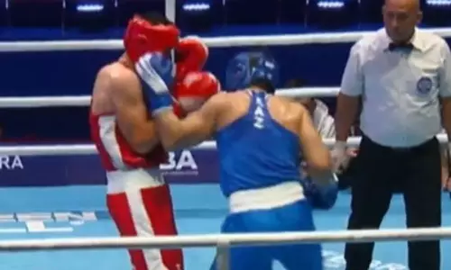 Двумя нокдаунами завершился финал Казахстан — Узбекистан на чемпионате Азии по боксу