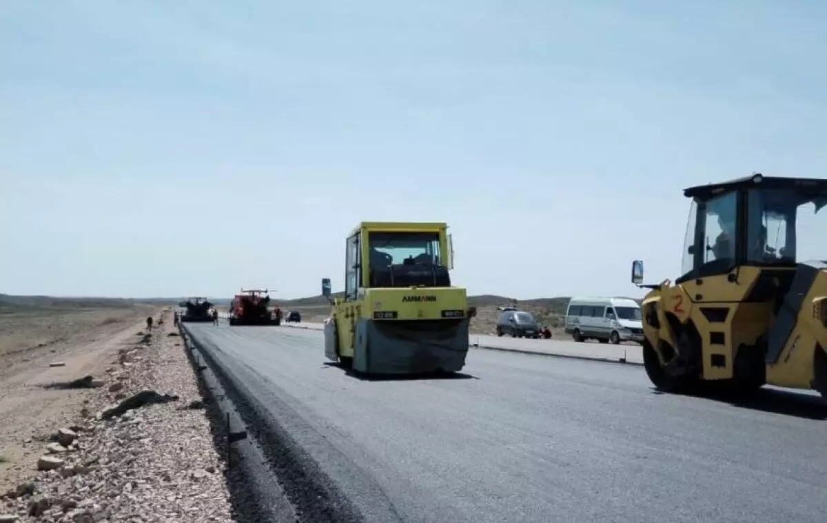 На трассе  «Астана – Алматы» идет реконструкция (ВИДЕО)