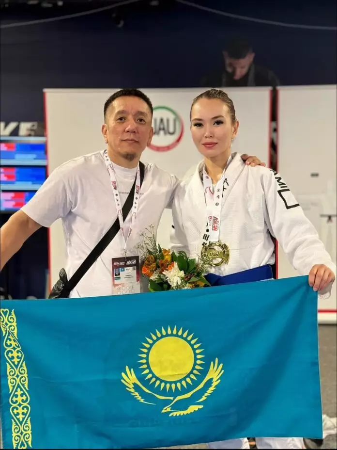 Золотая медаль для Шымкента: Жулдызай Ибраева — чемпионка Азии по джиу-джитсу!