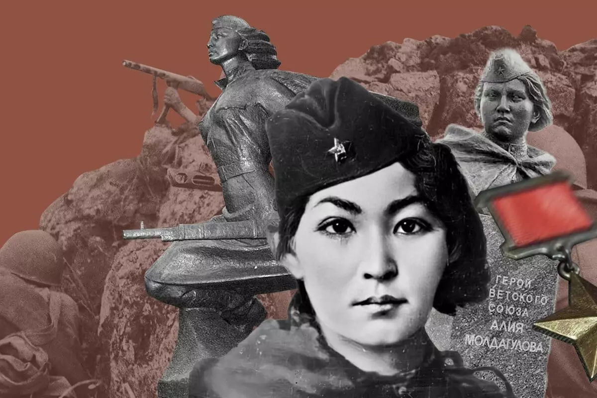 Бесстрашная казахстанская девушка-снайпер: факты об Алие Молдагуловой