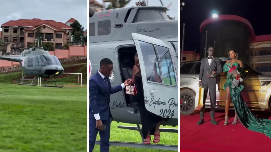 Школьники прибыли на выпускной на роскошных авто и вертолёте: видео набирает популярность в соцсетях