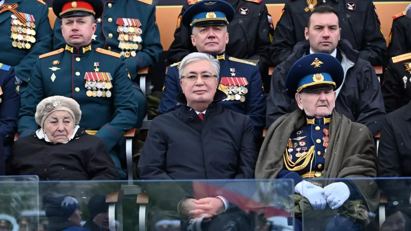 Касым-Жомарт Токаев посетил военный парад по случаю Дня Победы в Москве