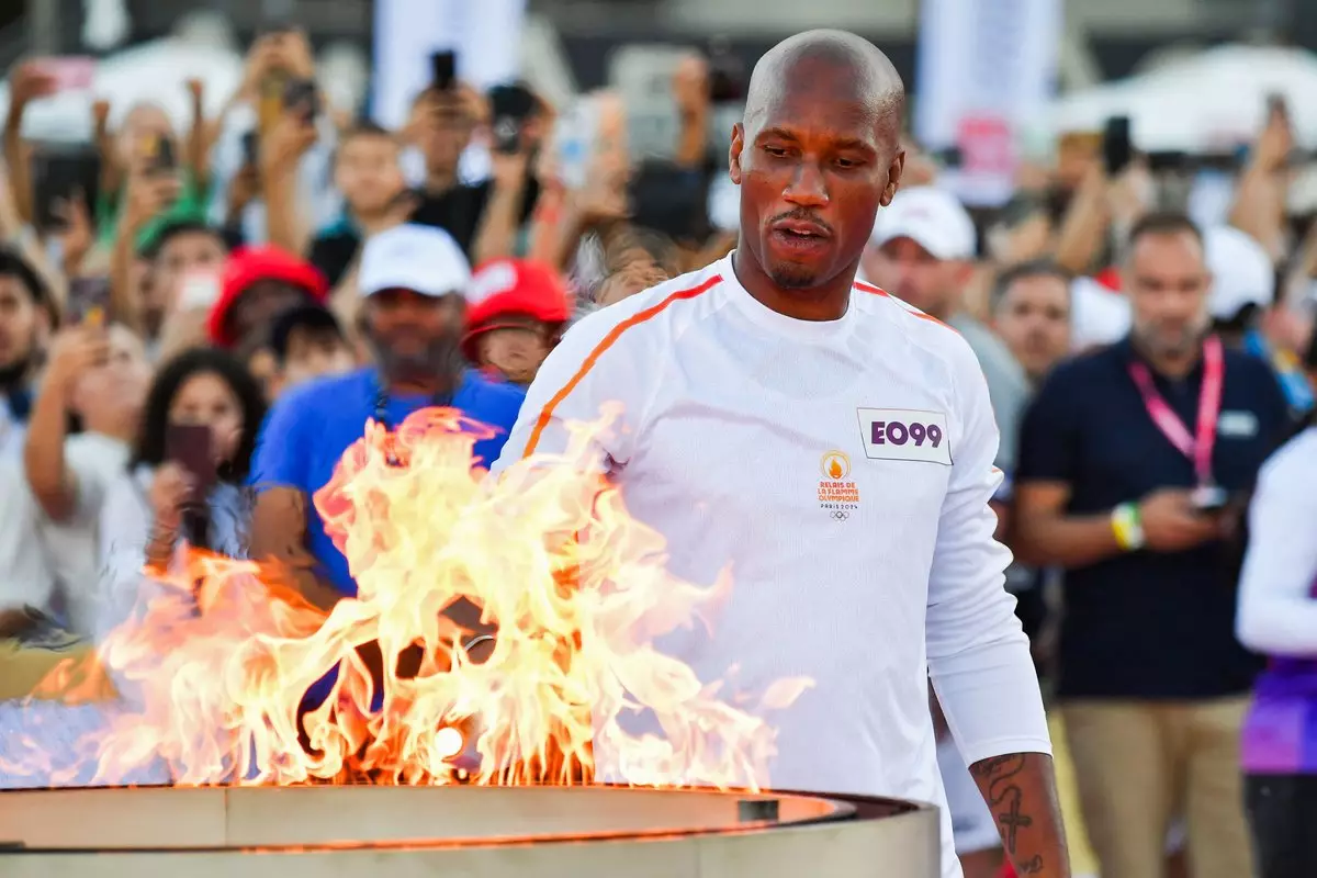 Дидье Дрогба принял участие в эстафете олимпийского огня в Марселе