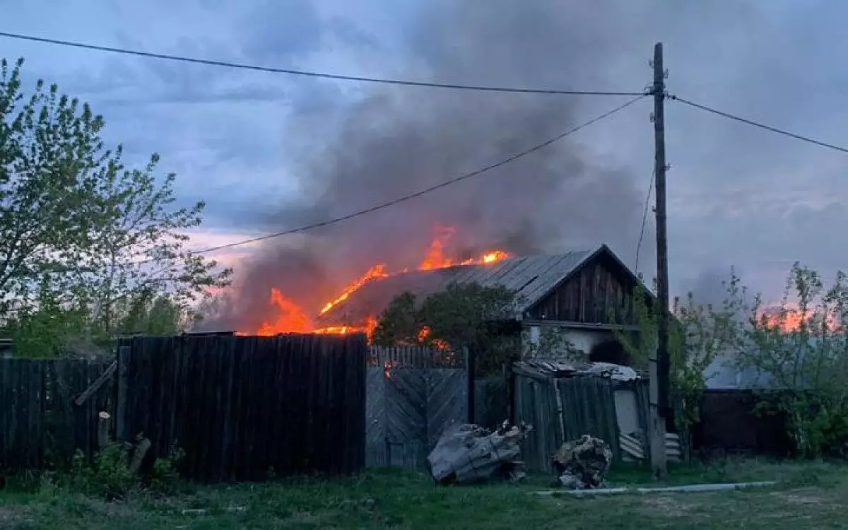 Женщина сгорела в собственном доме в Павлодарской области