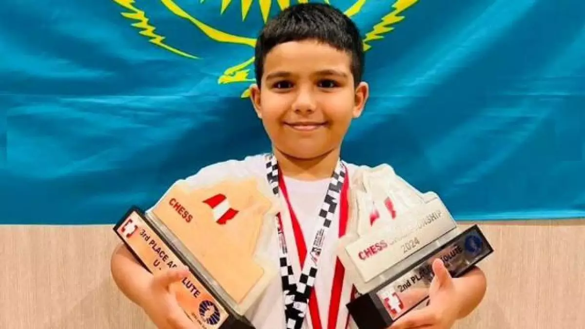Юный казахстанец завоевал бронзу на чемпионате мира по шахматам в Перу