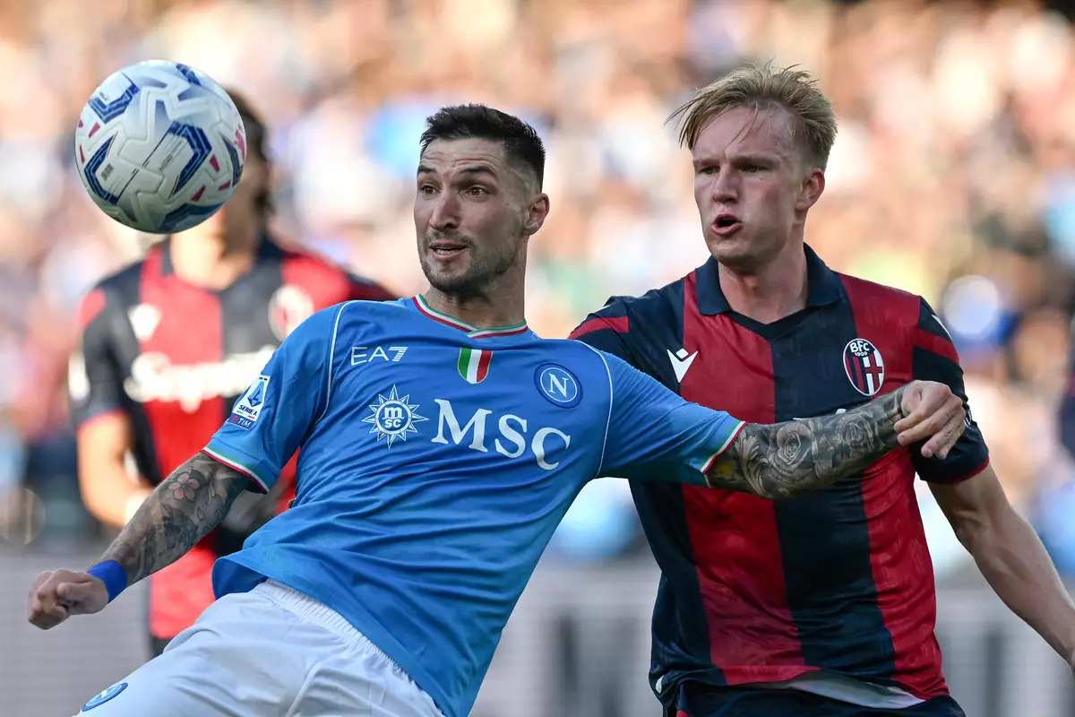 «Наполи» потерпел домашнее поражение от «Болоньи» в матче серии А