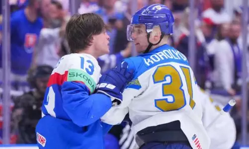Разгромом и потасовкой обернулся второй матч Казахстана на ЧМ-2024 по хоккею