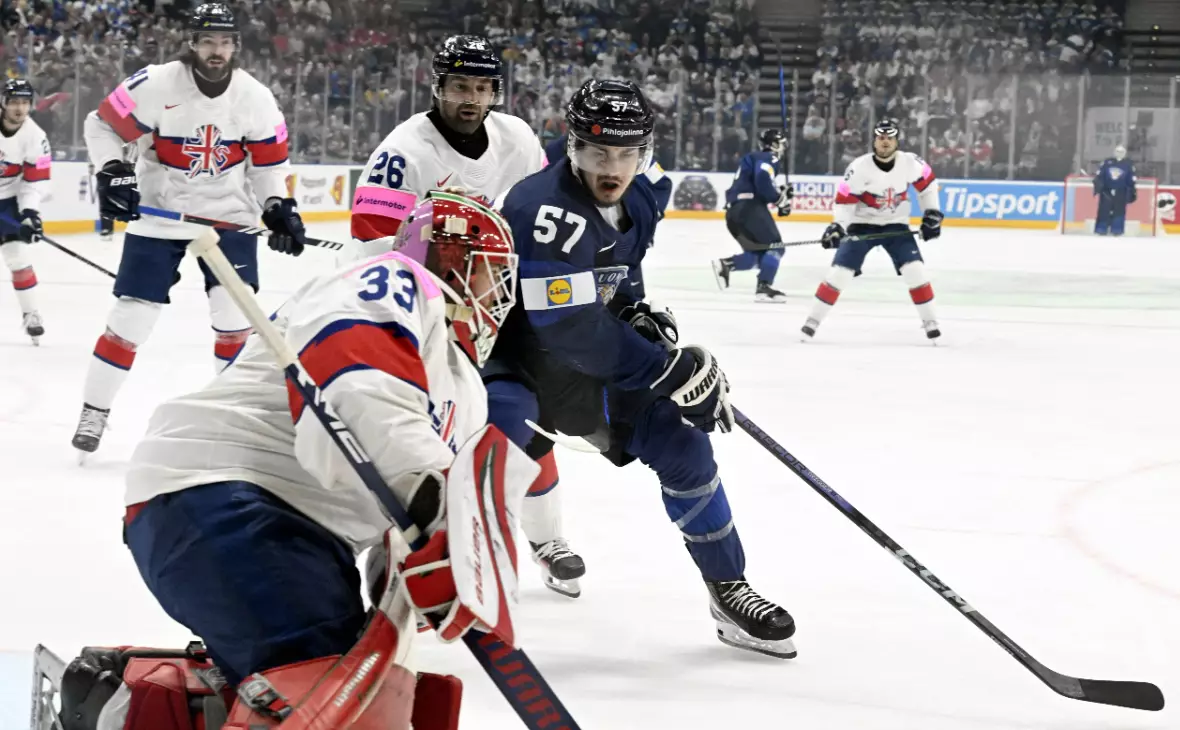 Сборная Финляндии разгромила британцев со счетом 8:0 на ЧМ по хоккею