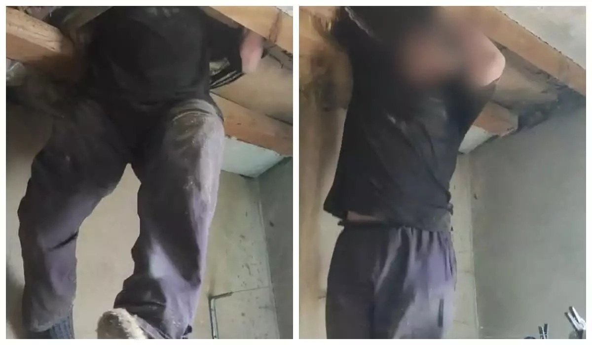 Задержание россиянина в необычном месте сняли на видео в Астане
