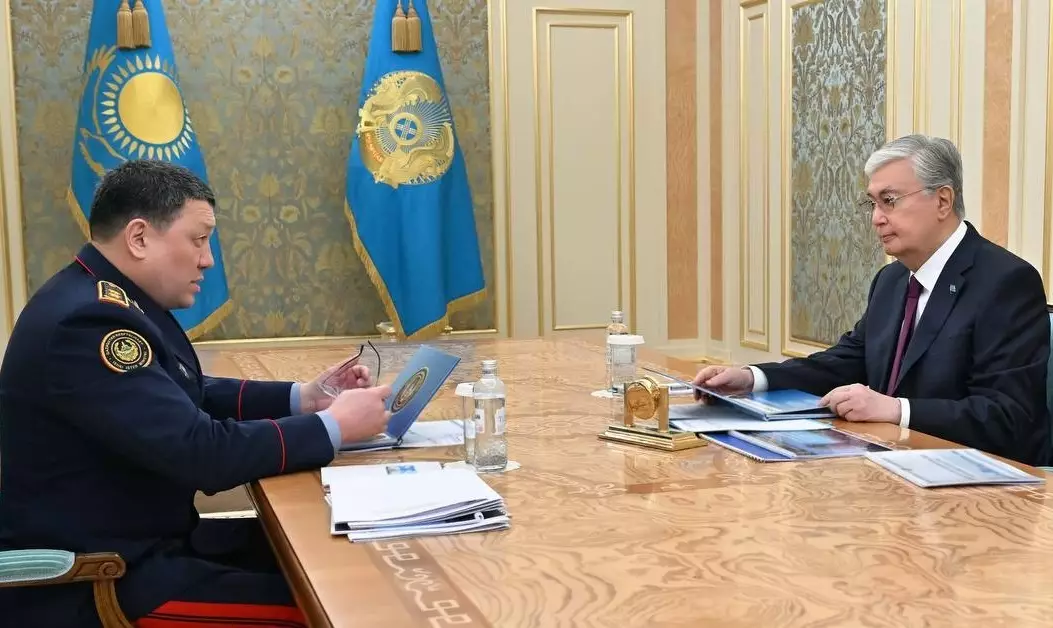 Токаев дал ряд поручений главе МВД по обеспечению правопорядка в Казахстане