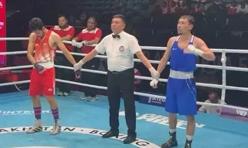 Казахстанский боксер выиграл дуэль с призером чемпионата Азии