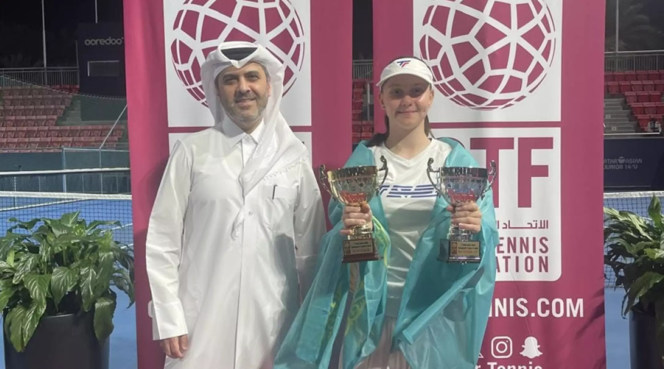 Казахстанка стала финалисткой турнира по теннису в Катаре