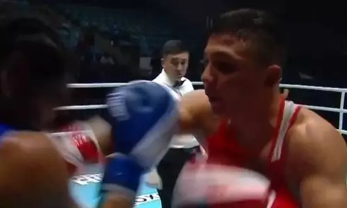 Узбекистанский боксер под флагом Казахстана учинил разгром и вышел в полуфинал