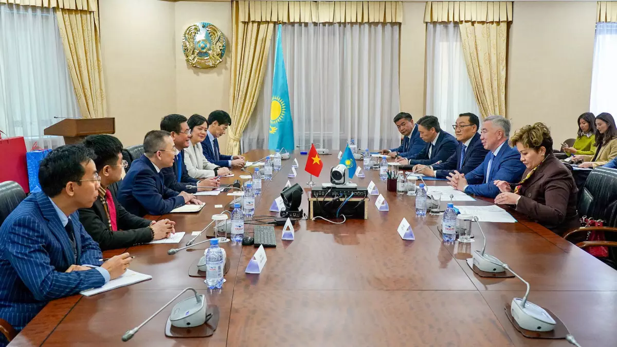 Товарооборот между Казахстаном и Вьетнамом достиг почти 1 млн долларов