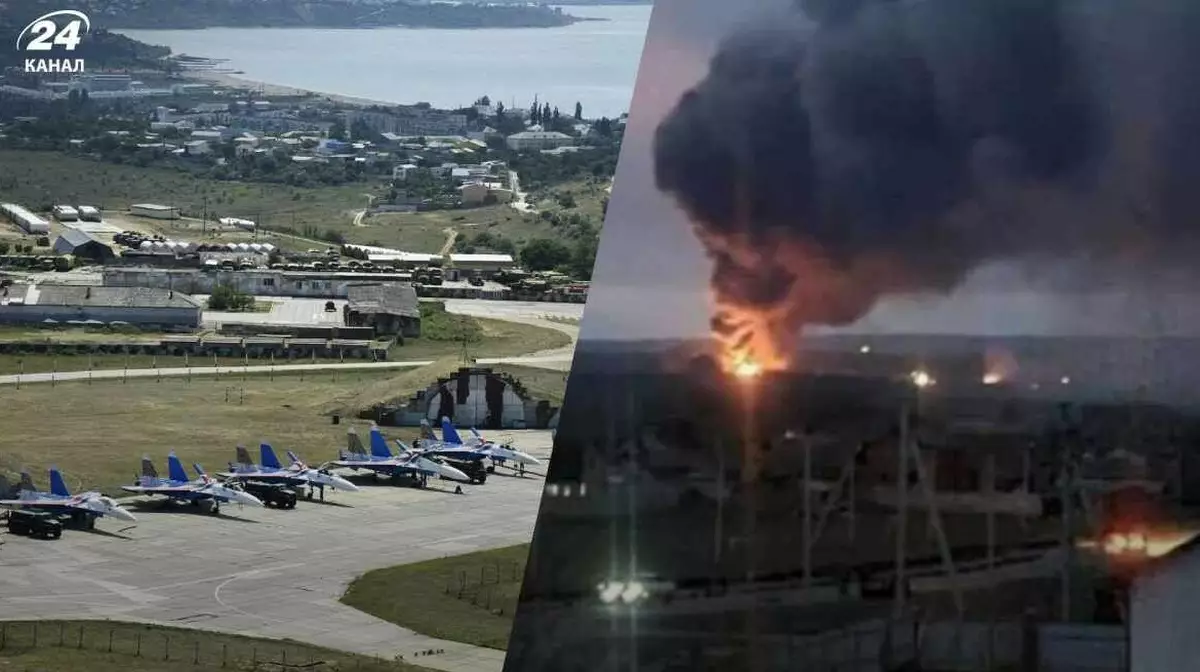 Атака на аэродром "Бельбек" в Крыму: уничтожена заправочная станция