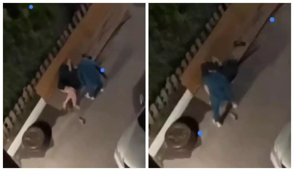 Мужчина избил супругу во дворе многоэтажки в Павлодаре (ВИДЕО)