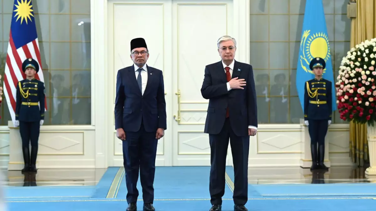Президент Ақордада Малайзия премьер-министрін қабылдады