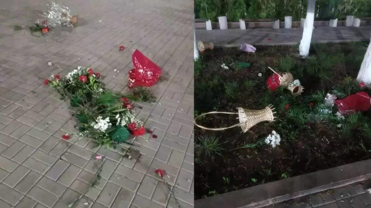 Раскидавшего цветы у памятника Неизвестному Солдату хулигана нашли в Темиртау