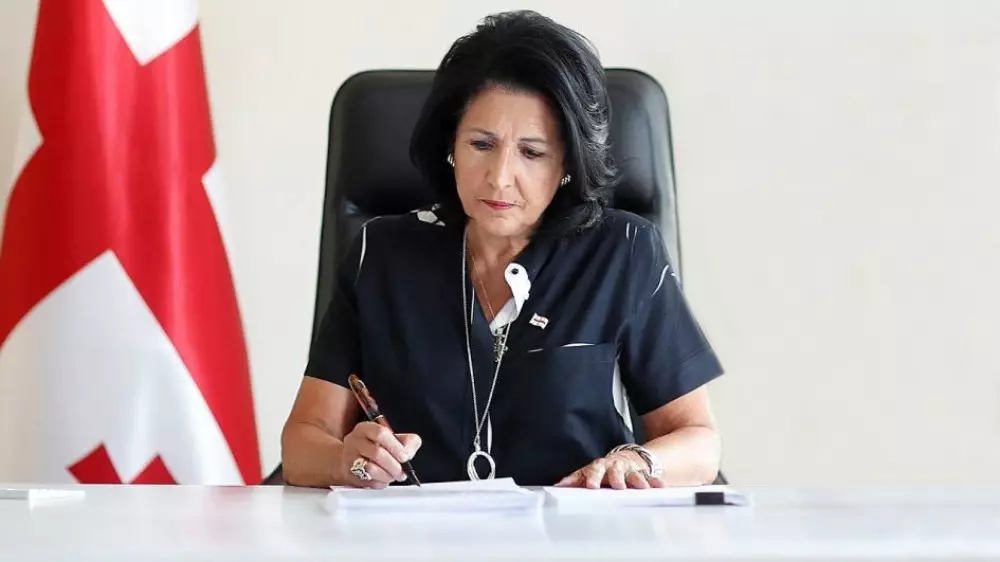 Президент Грузии Саломе Зурабишвили наложила вето на закон об иноагентах