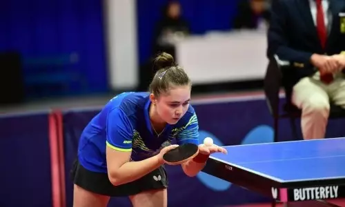 Казахстанка провела решающий матч в настольном теннисе за олимпийскую квоту