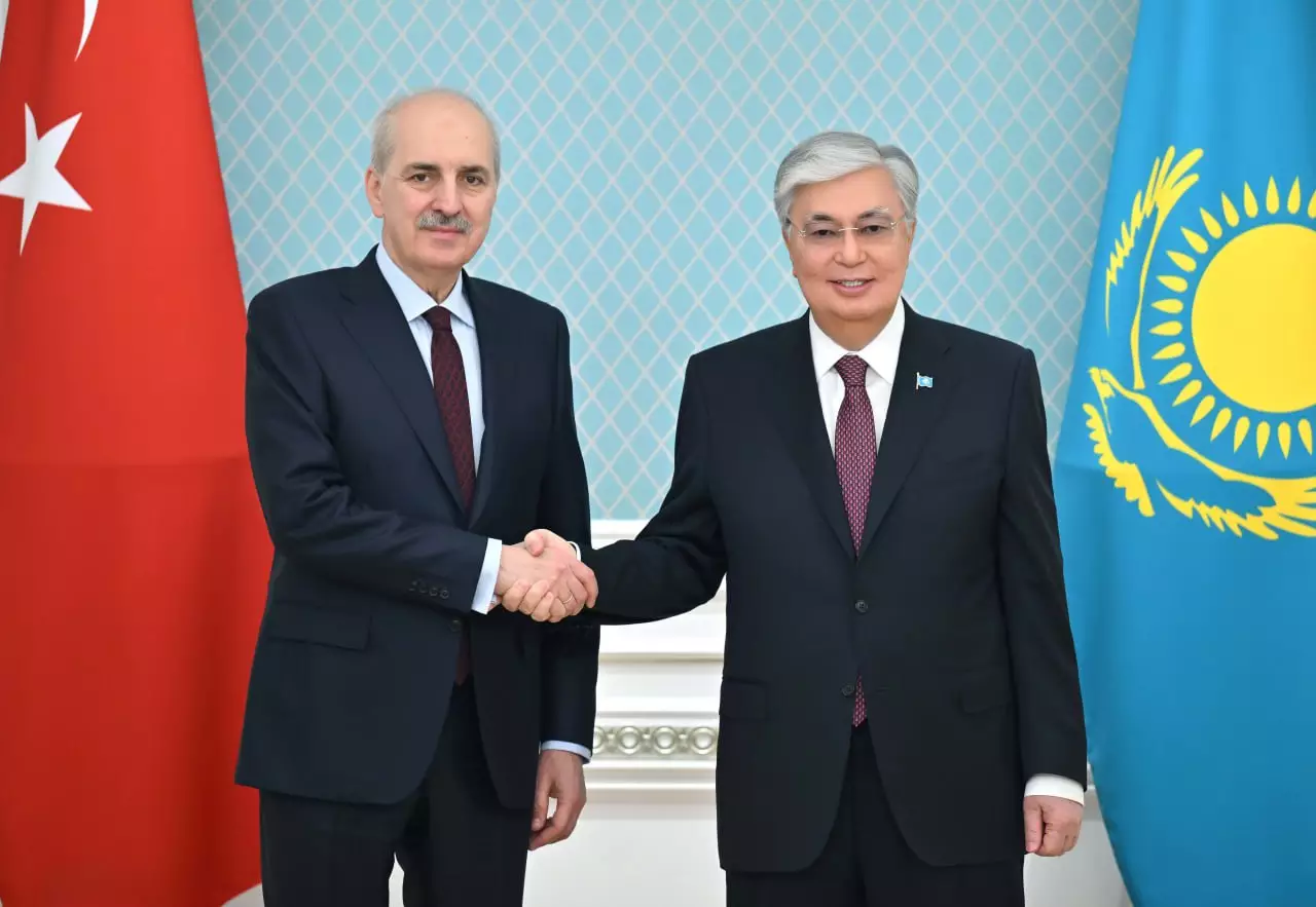 Партнерство Казахстана и Турции Токаев обсудил с председателем Национального собрания Турции