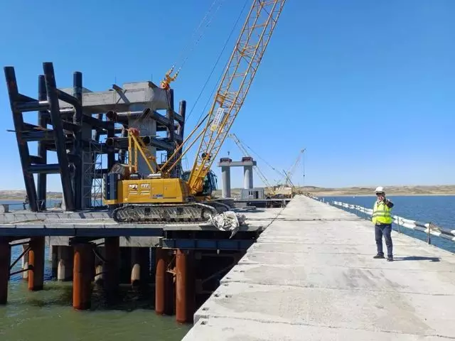 Как продвигается строительство моста  через Бухтарминское водохранилище
