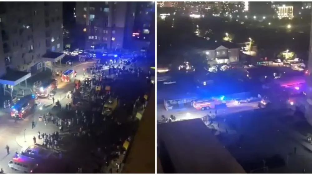 Пожар случился в ЖК Алматы: жители вышли на улицу