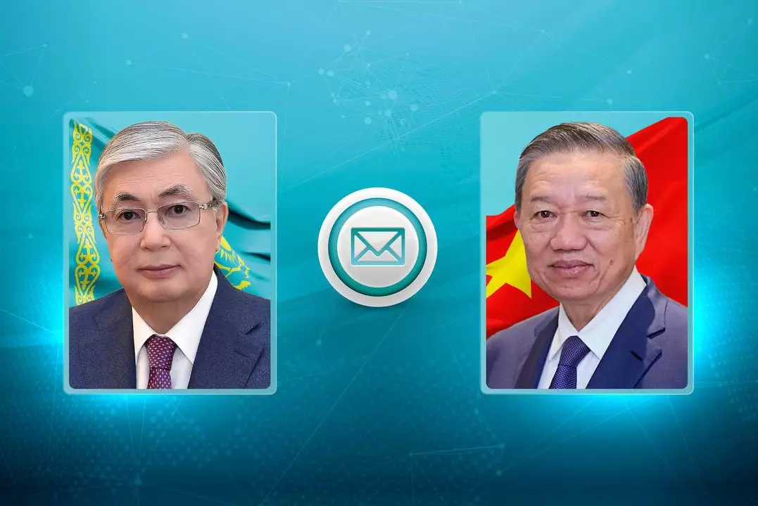 Касым-Жомарт Токаев поздравил вновь избранного Президента Вьетнама
