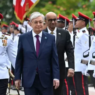 Токаев прибыл во Дворец президента Сингапура Istana