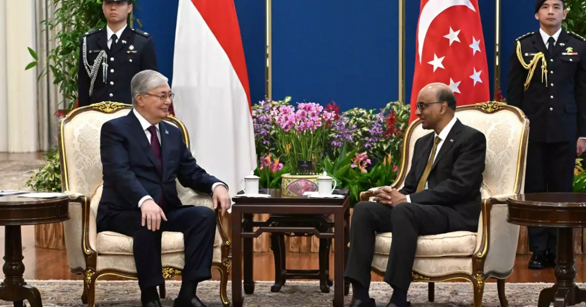   Мемлекет басшысы Сингапур Президенті Тарман Шанмугаратнаммен келіссөз жүргізді   