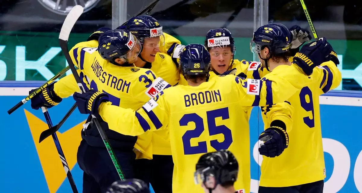 Швеция вышла в 1/2 финала чемпионата мира по хоккею и сыграет против Чехии
