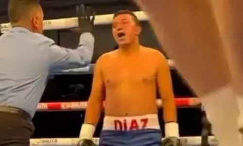 DAZN отреагировал на брутальный нокаут в исполнении боксера из Казахстана. Видео