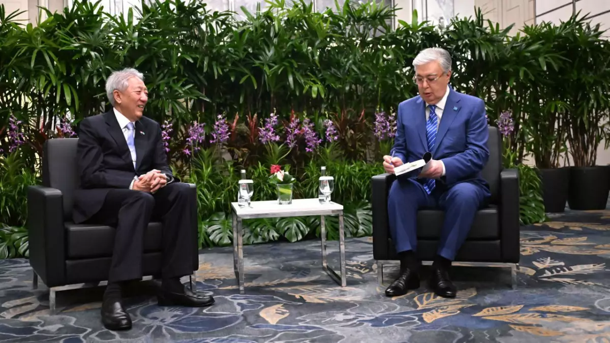 Состоялась встреча Президента Казахстана с министром национальной безопасности Сингапура