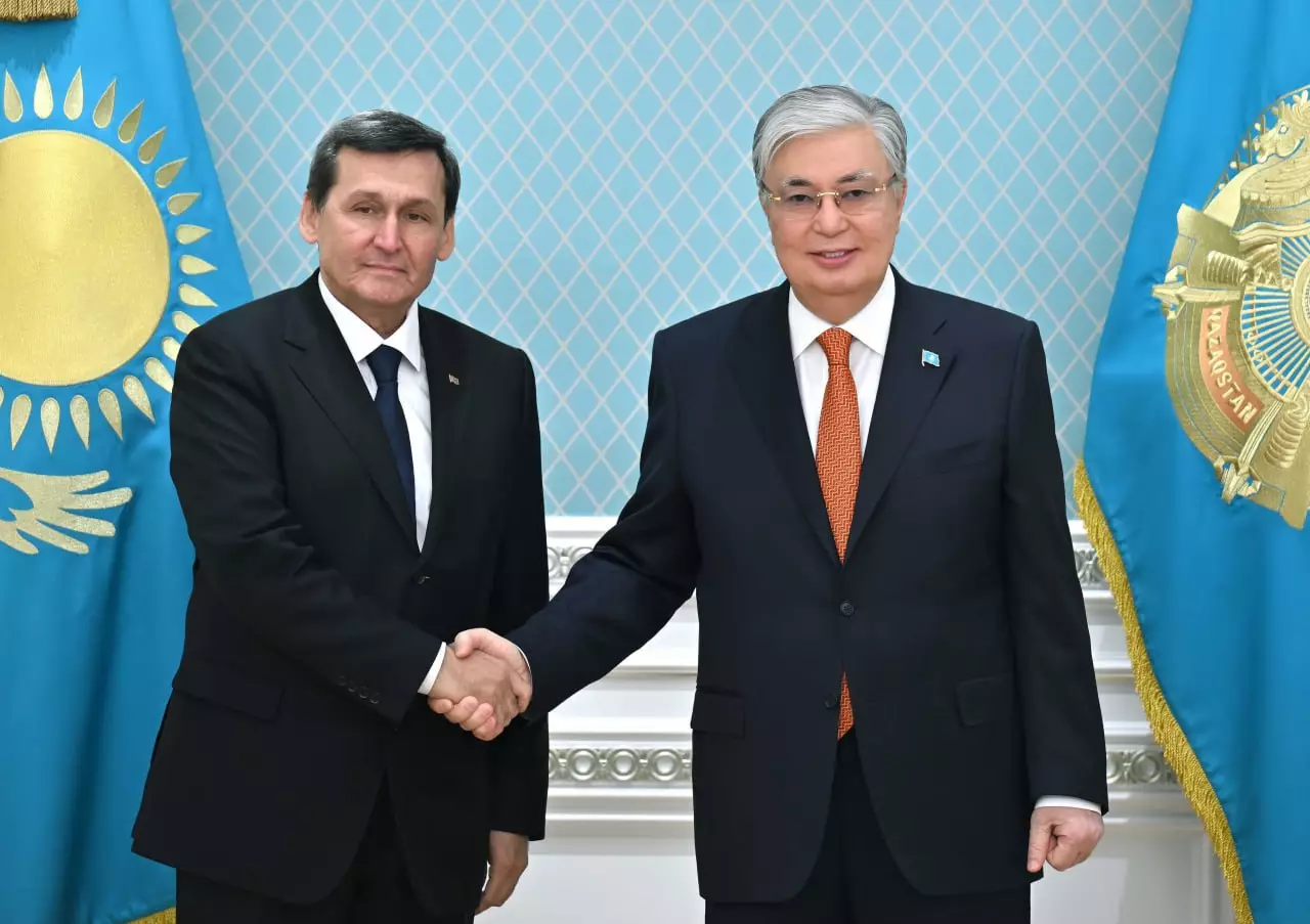 Мемлекет басшысы Түрікменстанның Сыртқы істер министрі Рашид Мередовті қабылдады