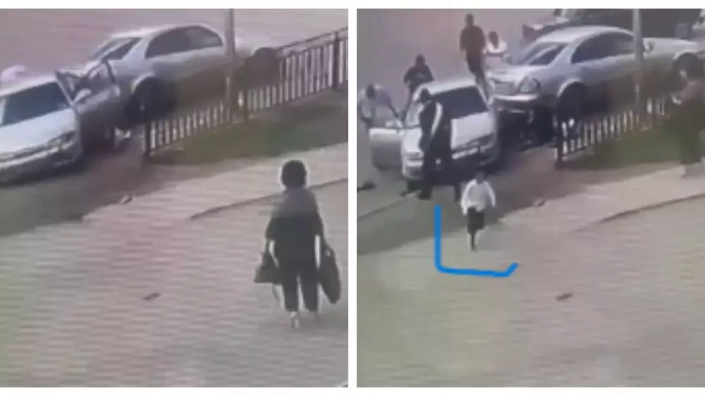 "Снял с ручника": ребенок за рулем авто врезался в толпу людей в Жезказгане