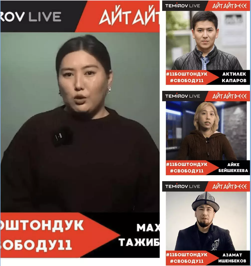 В Кыргызстане судья отказал по решению прокурора четырём журналистам Temirov LIVE в апелляции продления им меры пресечения