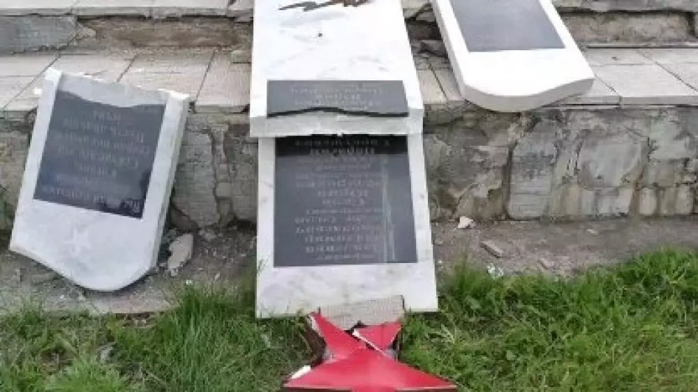 Сквер памяти участникам ВОВ разгромили в Акмолинской области