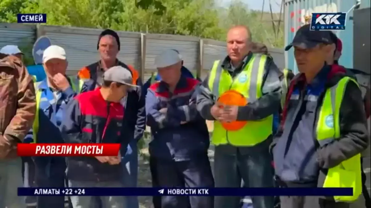 Работать за еду вынуждены строители нового моста через Иртыш