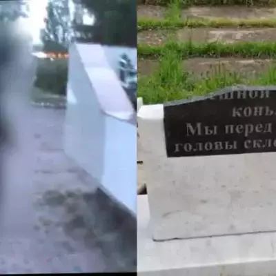 Вандалы разрушили сквер памяти участникам ВОВ в Акмолинской области