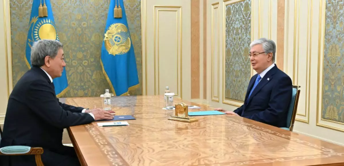 Президент РК встретился с председателем "Организации ветеранов"
