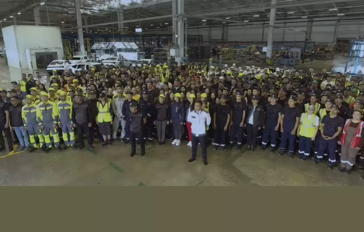 Работники «Астана Моторс» выступили в поддержку производственников Казахстана