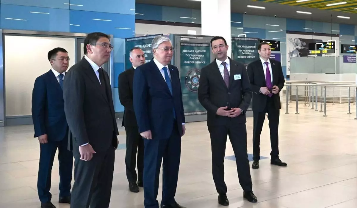 Токаеву показали новый международный терминал аэропорта Алматы (ФОТО, ВИДЕО)