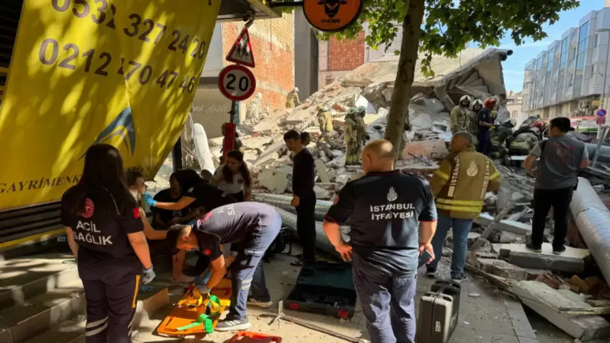 Жилое здание обрушилось в Стамбуле: спасены семь человек, один погиб