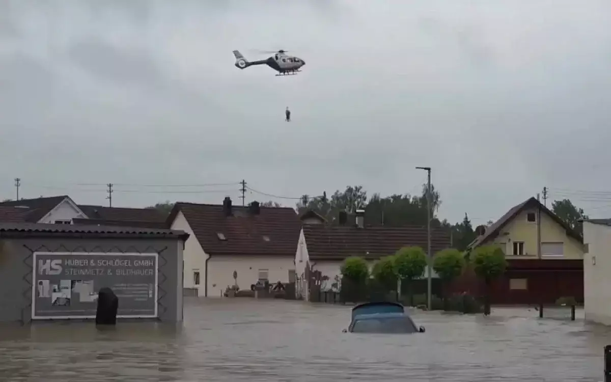 Ливни вызвали серьезное наводнение в Германии