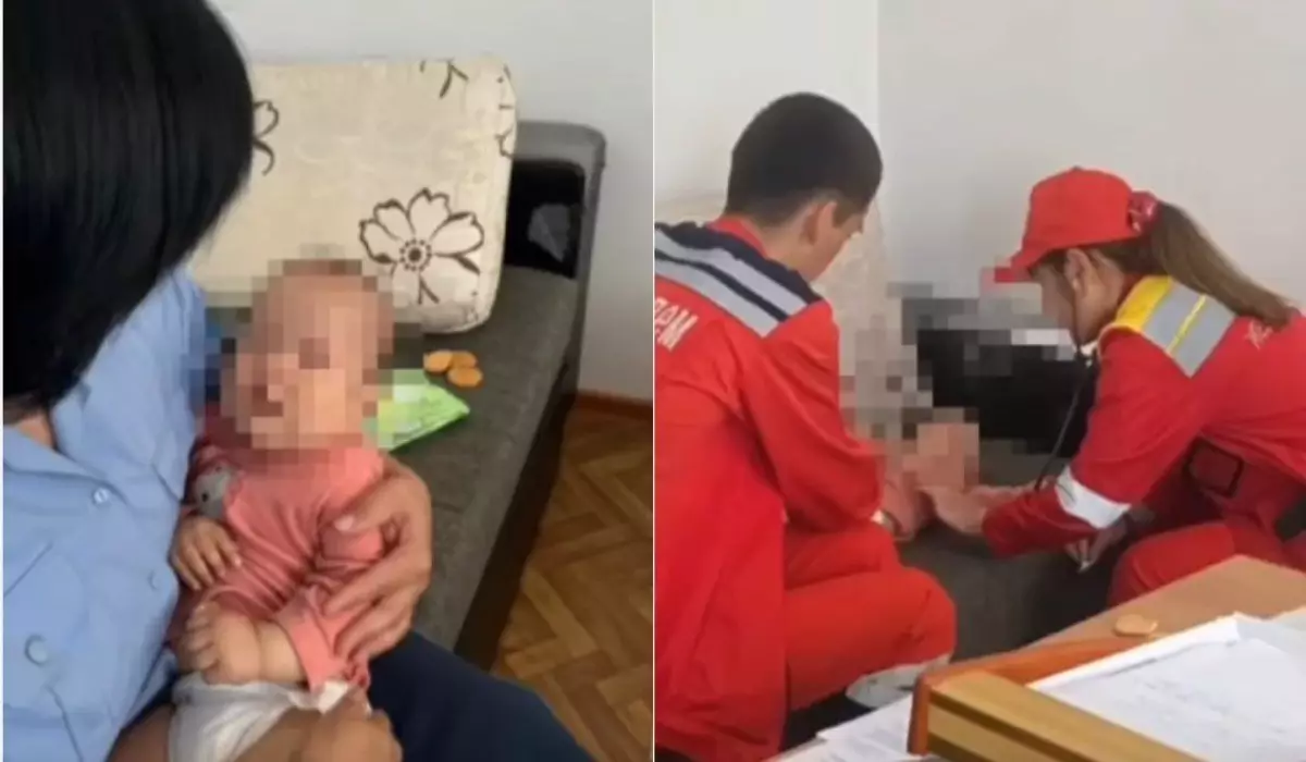 10-месячную малышку обнаружили на улице в Туркестанской области (ВИДЕО)