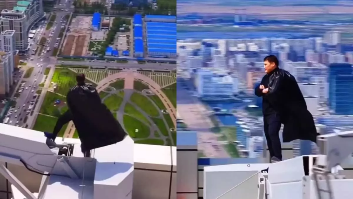 «Суперқаһарман». Мәжіліс депутаты Астананың ең биік нүктесін бағындырды