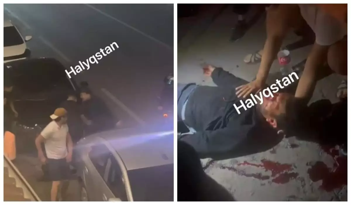 Кровавая драка произошла в Алматы: двое получили ножевые ранения (ВИДЕО)